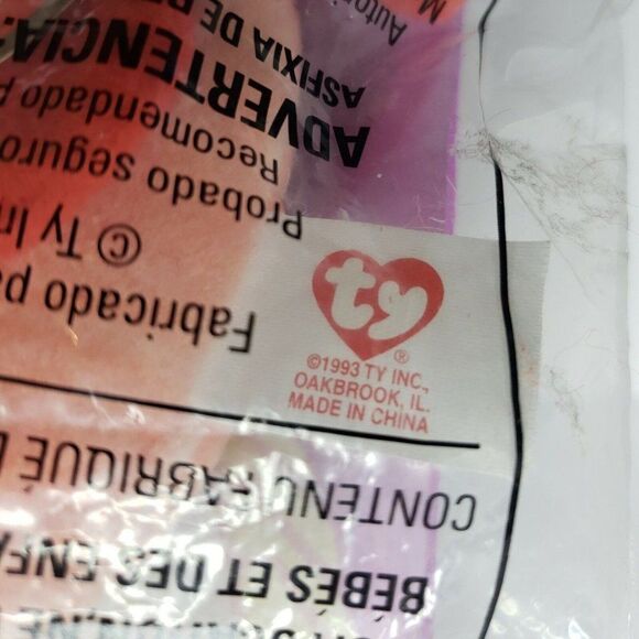 Ty Teenie Beanie Babies 1993 Strut The Rooster - Picture 4 of 4